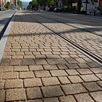 CreaPrint Asphaltfarbe farbiger Asphalt Berliner Kopfstein