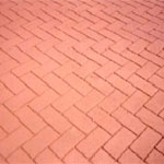 CreaPrint Asphaltfarbe farbiger Asphalt Fischgräte diagonal