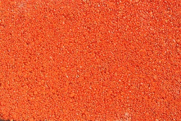 colored asphalt from glass in the color orange