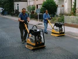 stamping with the Vibratory plate